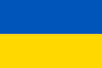 Die Flagge der Ukraine